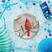 （鳥）ショウジョウコウカンチョウ ペーパープレート (パーティー)