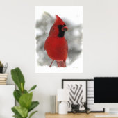 （鳥）ショウジョウコウカンチョウ ポスター (ホームオフィス)