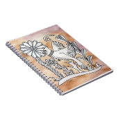 (鳥)ショウジョウコウカンチョウ、メキシコ吠え声のスタイル ノートブック (右側)