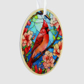 (鳥)ショウジョウコウカンチョウ/メモリアムアクリルオーナメント オーナメント (正面)