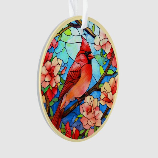 (鳥)ショウジョウコウカンチョウ/メモリアムアクリルオーナメント オーナメント (正面)