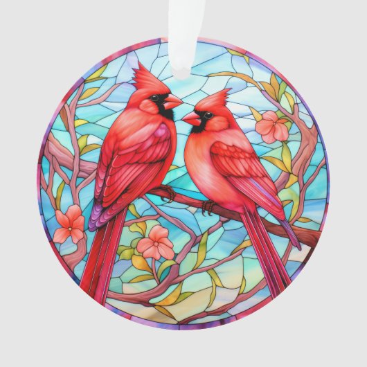 (鳥)ショウジョウコウカンチョウ/メモリアムアクリルオーナメント オーナメント (正面)