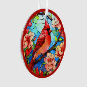 (鳥)ショウジョウコウカンチョウ/メモリアムアクリルオーナメント オーナメント (正面)