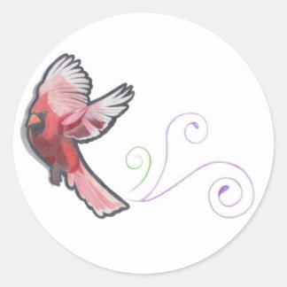 （鳥）ショウジョウコウカンチョウ ラウンドシール