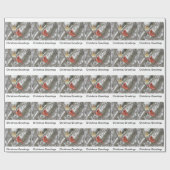 （鳥）ショウジョウコウカンチョウ ラッピングペーパー (フラット)