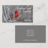 （鳥）ショウジョウコウカンチョウ 名刺 (正面/裏面)