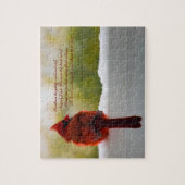 (鳥)ショウジョウコウカンチョウ(天国10x8のビジターが困難) ジグソーパズル (縦)