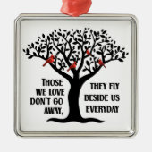 （鳥）ショウジョウコウカンチョウ/愛する人は行かない遠くに メタルオーナメント (正面)