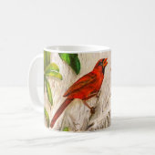 (鳥)ショウジョウコウカンチョウ-愛の歌うこと コーヒーマグカップ (正面左)