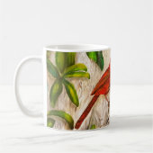 (鳥)ショウジョウコウカンチョウ-愛の歌うこと コーヒーマグカップ (左)