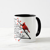 (鳥)ショウジョウコウカンチョウ/私たち考えは常にあなたについて マグカップ (正面右)