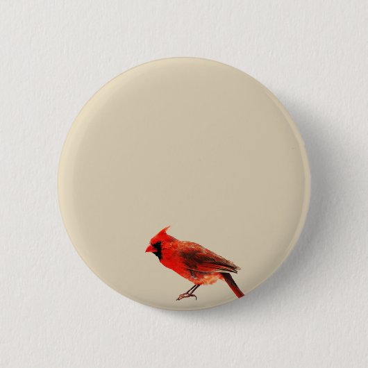 （鳥）ショウジョウコウカンチョウ 缶バッジ (正面)