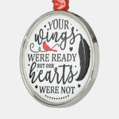 (鳥)ショウジョウコウカンチョウ/翼の準備 メタルオーナメント (左)