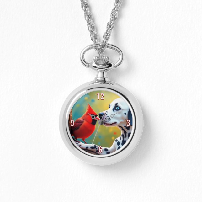 （鳥）ショウジョウコウカンチョウ 腕時計 (正面)