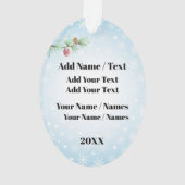 (鳥)ショウジョウコウカンチョウ – 鳥オーナメント オーナメント (裏面)