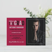 (鳥)ショウジョウコウカンチョウ・黒銀卒業パーティーの写真 招待状 (スタンド正面)