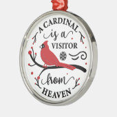 （鳥）ショウジョウコウカンチョウ/A（鳥）ショウジョウコウカンチョウは天国からの訪問者 メタルオーナメント (左)