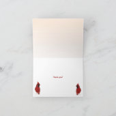 （鳥）ショウジョウコウカンチョウinりんご花ありがとう サンキューカード (内部)