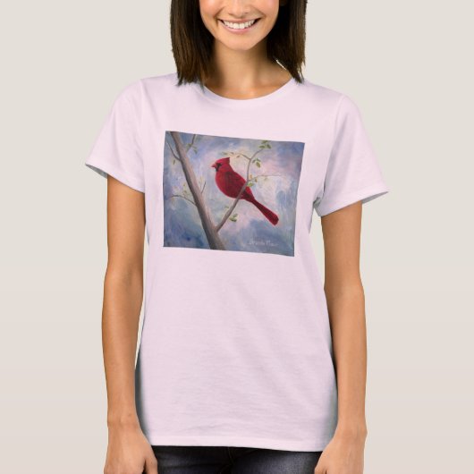 （鳥）ショウジョウコウカンチョウtシャツ tシャツ (正面)