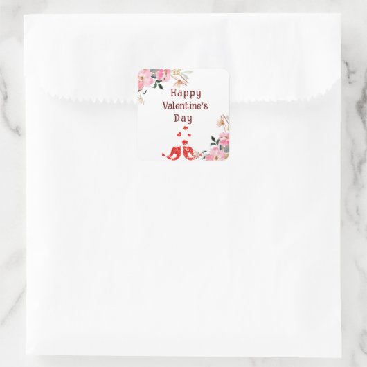 鳥 スクエアシール (バッグ)