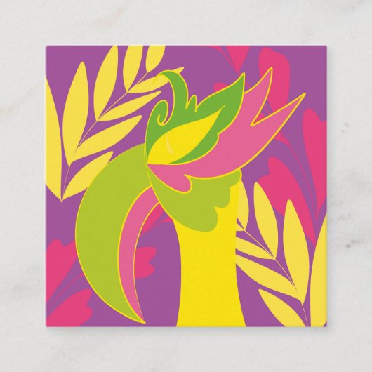 鳥 スクエア名刺 (正面)