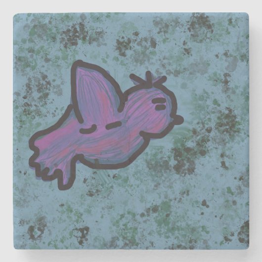 鳥 ストーンコースター (正面)