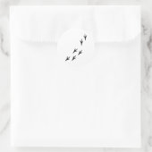 鳥 – トラック ラウンドシール (バッグ)