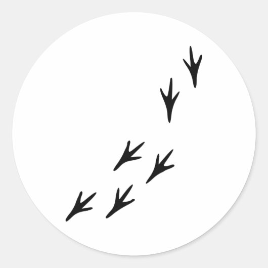 鳥 – トラック ラウンドシール (正面)