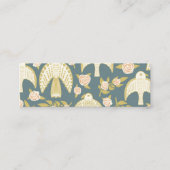 《鳥》ハヤブサとバラエレガントボタニカルシフェミニンック スキニー名刺 (正面)