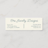 《鳥》ハヤブサとバラエレガントボタニカルシフェミニンック スキニー名刺 (裏面)