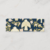 《鳥》ハヤブサとバラエレガントボタニカルシフェミニンック スキニー名刺 (正面)