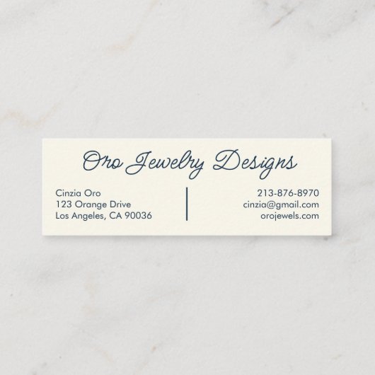 《鳥》ハヤブサとバラエレガントボタニカルシフェミニンック スキニー名刺 (裏面)