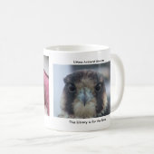 《鳥》ハヤブサのマグ コーヒーマグカップ (正面右)