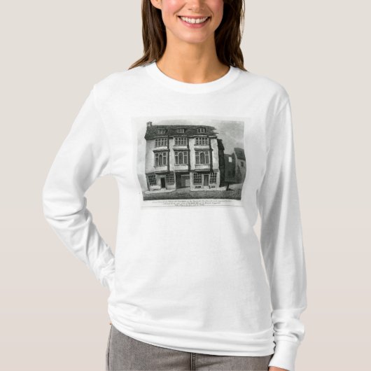 《鳥》ハヤブサの居酒屋の南眺め Tシャツ (正面)