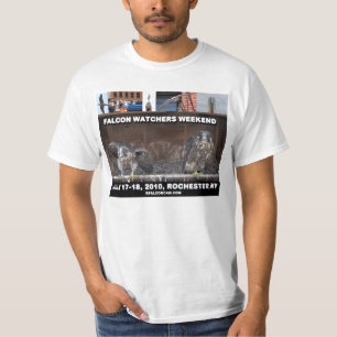 《鳥》ハヤブサの監視人の週末のTシャツ Tシャツ