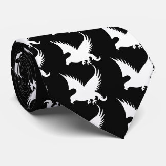 《鳥》ハヤブサの絵画図表 ネクタイ