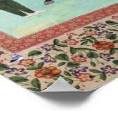 《鳥》ハヤブサを持つ馬にShah Abbasを乗せる ポスター (角)