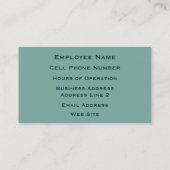 《鳥》ハヤブサオングリーンストーン 名刺 (裏面)