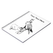 《鳥》ハヤブサオン手袋 ノートブック (左側)