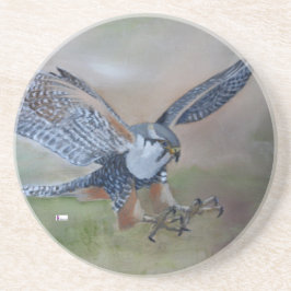 《鳥》ハヤブササンドストーンコースター コースター