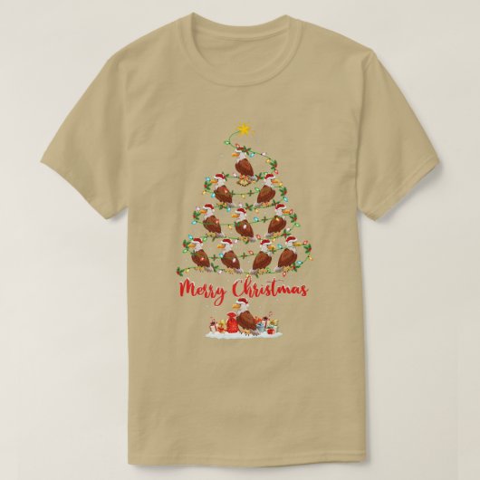《鳥》ハヤブサバードラバークリスマスマッチングサンタ《鳥》ハヤブサクリス Tシャツ (デザイン正面)