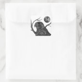 《鳥》ハヤブサフルムーンモノグラム スクエアシール (バッグ)