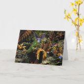 《鳥》ハヤブサ戦争の妖精のファンタジーの挨拶状 カード (黄色い花)