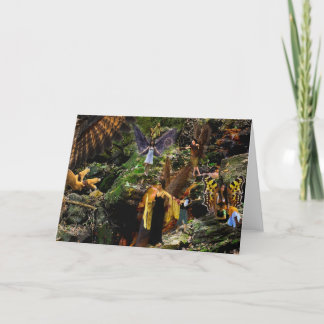 《鳥》ハヤブサ戦争の妖精のファンタジーの挨拶状 カード