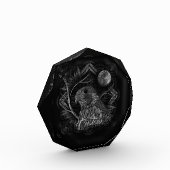 《鳥》ハヤブサ満月 フォトブロック (左)