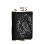《鳥》ハヤブサ満月 フラスク (右)