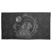 《鳥》ハヤブサ満月 枕カバー (正面左)