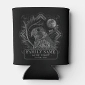 《鳥》ハヤブサ満月 缶クーラー (裏面)