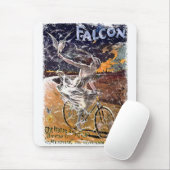 《鳥》ハヤブサ自転車 – 動揺して マウスパッド (マウス)