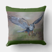 《鳥》ハヤブサ装飾用クッション クッション (裏面)